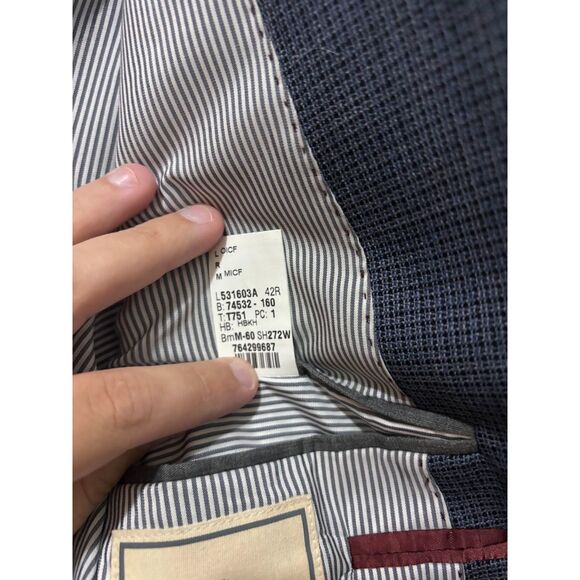 Todd Snyder Blazer Men's Size 42R Blue Suit Coat Sports Jacket Mayfair Fit Wool - Picture 5 of 10